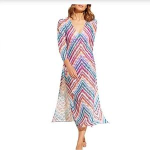 Stylest NWT Aqualace Caftan Cover-up Dress Sz M